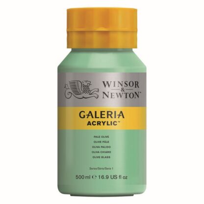 Winsor & Newton Galeria Pale olive Akrylfarve 500 ml