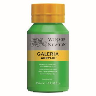 Winsor & Newton Galeria Permanent green light Akrylfarve 500 ml