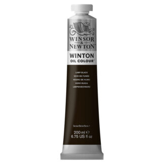 Winsor & Newton Winton Lamp Black Oliefarve 337 200 ml